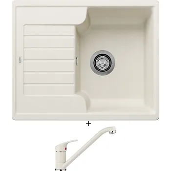 Granitový dřez Granitový dřez SET Blanco ZIA 40 S bílá soft 527195 + Blanco DARAS bílá soft 526935