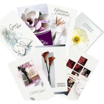 Mezuza Přání " Z " malé kondolence mix ,balení 10 ks 486699