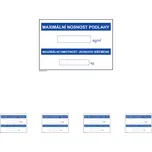 Walteco Maximální nosnost podlahy 297x210mm, formát A4, plastová tabulka Množství: 5 ks