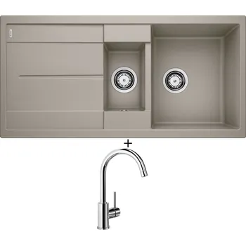 Granitový dřez Granitový dřez SET Blanco METRA 6 S tartufo 517355 + Blanco MIDA chrom 517742