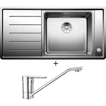 Nerezový dřez Nerezový dřez SET Blanco ANDANO XL 6 S-IF nerez hedvábný lesk 522999 + Deante CORIO BFC 060M chrom