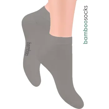 Pánské ponožky Pánské kotníkové ponožky 028/3 STEVEN Barva/Velikost: šedá / 44/46