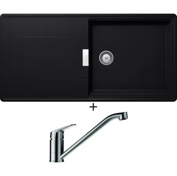 Granitový dřez Granitový dřez SET Schock TIA D-100L Puro + Schock EVINAS 577000 nerez