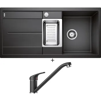 Granitový dřez Granitový dřez SET Blanco METRA 6 S antracit s excentrem 513053 + Blanco DARAS antracit 517721