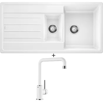 Granitový dřez Granitový dřez SET Blanco LEGRA 6 S bílá 522209 + Blanco MILI bílá 523107