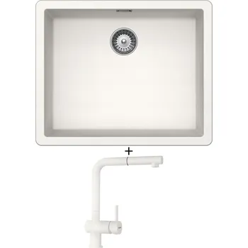 Granitový dřez Dřez pod desku SET Schock GREENWICH N-100L U Polaris + Schock EPOS 540127 Polaris