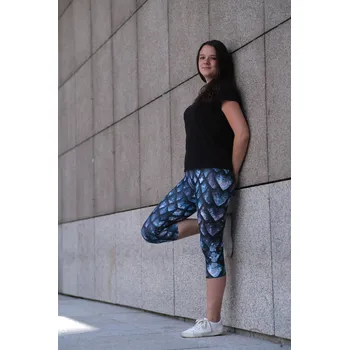 Dámské legíny UTOPY 3/4 Dámské sportovní legíny Dragon Shard Velikost: M