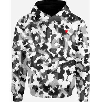 Dámská mikina UTOPY Pánská Dámská sportovní mikina Art of Camo Black fullprint Velikost: XXL