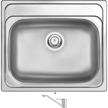 Nerezový dřez Nerezový dřez SET Deante SOUL ZYU 0103 nerez + Deante CORIO BFC 060M chrom