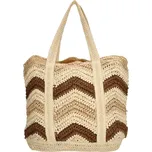 Dámská proutěná kabelka hnědé pruhy – PE-Florence Natural Life 21851, stylová a lehká | Cooltovka.cz