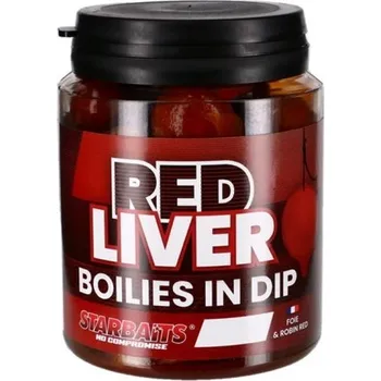 Boilies Starbaits Boilies in Dip Red Liver 150g 24mm
