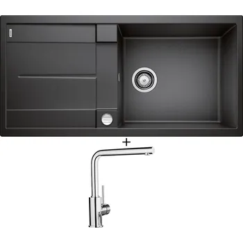 Granitový dřez Granitový dřez SET Blanco METRA XL 6 S antracit + excentrické ovládání + Blanco MILA chrom 519414