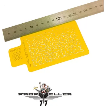 Plastikový model 77PROPELLER Luftwaffe WWII Shingles Camo STENCIL No.2