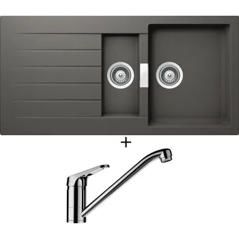 Granitový dřez Granitový dřez SET Schock SIGNUS D-150 Silverstone + Schock COSMO 525001 chrom