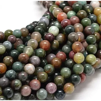 Dětské navlékací korálky Achát indický 8 mm (návlek 46 - 48 korálků)