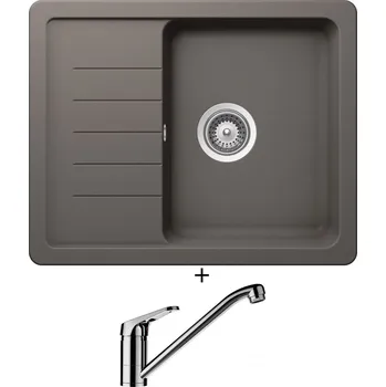 Granitový dřez Granitový dřez SET Schock TOLEDO D-100XS Silverstone + Schock COSMO 525001 chrom