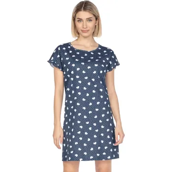 Dámská móda Dámská noční košile 134/41 Regina Barva/Velikost: granát (modrá) / M