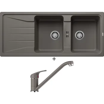 Granitový dřez Granitový dřez SET Blanco SONA 8 S šedá vulkán 527339 + Blanco DARAS šedá vulkán 526934