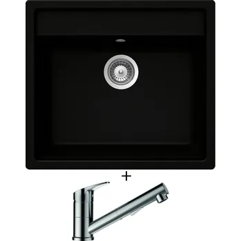 Granitový dřez Granitový dřez SET Schock MONO N-100 Puro + Schock EVINAS 577120 nerez