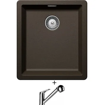 Granitový dřez Granitový dřez SET Schock GREENWICH N-100S Bronze + Schock COSMO 525122 chrom