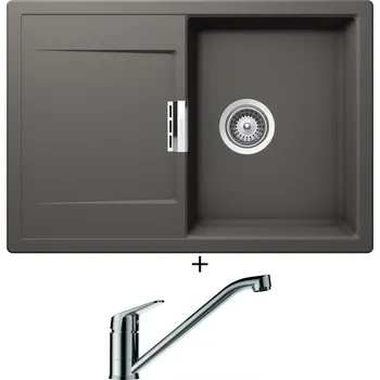 Granitový dřez Granitový dřez SET Schock MONO D-100S Silverstone + Schock EVINAS 577000 nerez