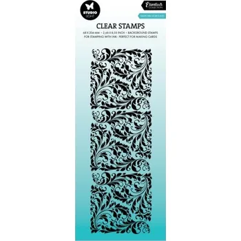 Razítko Gelové razítko Studio Light, 6,8x20,4 cm - Ornamentální květiny