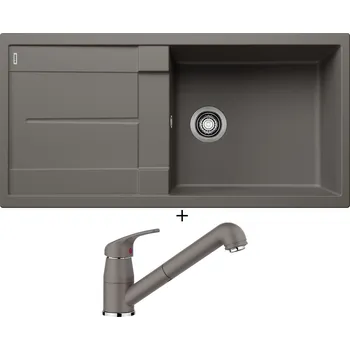 Granitový dřez Granitový dřez SET Blanco METRA XL 6 S šedá vulkán 527307 + Blanco DARAS-S šedá vulkán 526936