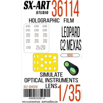 Plastikový model SX-ART 1/35 Holographic film Leopard C2 Mexas (MENG)