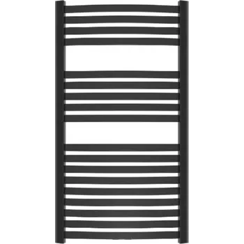 Radiátor Invena, koupelnový žebříkový radiátor 540x1000 mm 446W, černá matná, UG-03-100-A