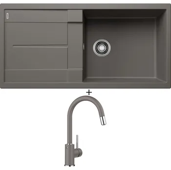 Granitový dřez Granitový dřez SET Blanco METRA XL 6 S šedá vulkán 527307 + Blanco MIDA-S šedá vulkán 526967