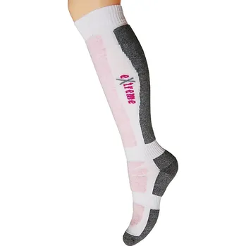 Dámské ponožky Dámské lyžařské ponožky STEVEN 065/903 Barva/Velikost: bílá-grafit / 35/37