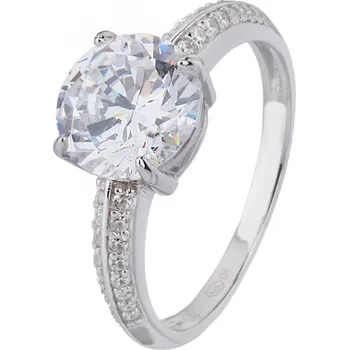 Prsten Bealio BEALIO Stříbrný prsten SOLITÉR výrazný Velikost prstenu: 61 03-08153-2281