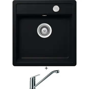 Granitový dřez Granitový dřez SET Schock MONO N-100S Puro + Schock EVINAS 577000 nerez