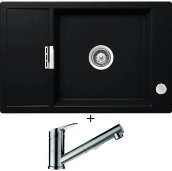 Granitový dřez Granitový dřez SET Schock MONO D-100XS Puro + Schock EVINAS 577120 nerez