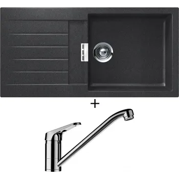 Granitový dřez Granitový dřez SET Schock SIGNUS D-100L Magma + Schock COSMO 525001 chrom