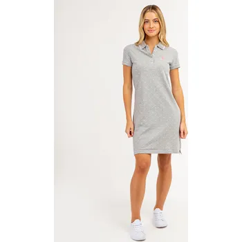 Dámské šaty U.S. Polo Assn. dámské šaty Dot Polo šedé M