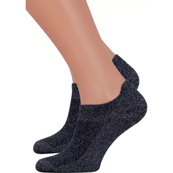 Dámské ponožky Dámské kotníkové ponožky 050/131 STEVEN Barva/Velikost: černá melír / 35/37