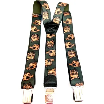 Kšandy Pánské stylové motorkářské kšandy s orlem a rysem