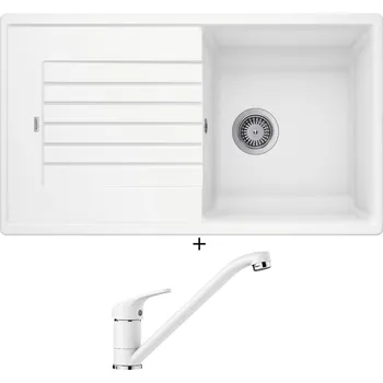 Granitový dřez Granitový dřez SET Blanco ZIA 5 S bílá 520515 + Blanco DARAS bílá 517724