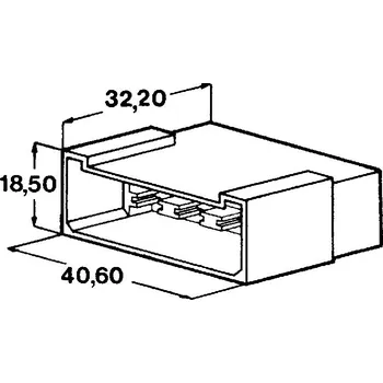 Auto elektroinstalace Izolační kryt 8 ks kolíku 6,3 mm<br />Výrobce: IMP - 428999