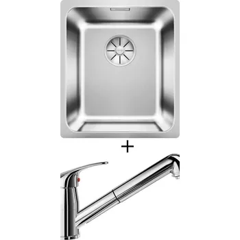 Nerezový dřez Nerezový dřez SET Blanco SOLIS 340-IF nerez kartáčovaný 526116 + Blanco DARAS-S chrom 517731