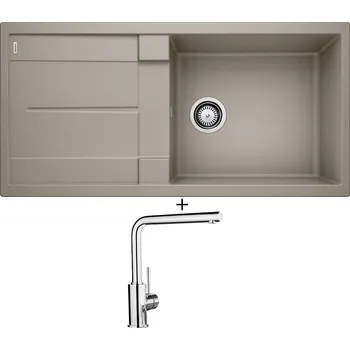 Granitový dřez SET Blanco METRA XL 6 S tartufo 517359 + Blanco MILA chrom 519414