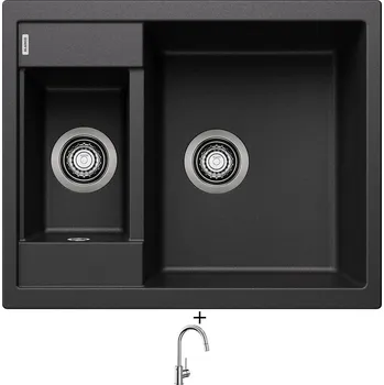Granitový dřez Granitový dřez SET Blanco METRA 6 antracit 516179 + Blanco MIDA-S chrom 521454