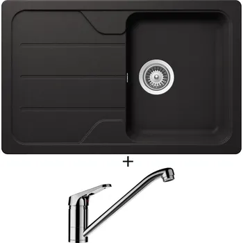 Granitový dřez Granitový dřez SET Schock FORMHAUS D-100S Onyx + Schock COSMO 525001 chrom