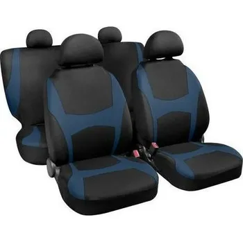 Potah sedadel CAPRI černo-modrý, 8 dílů