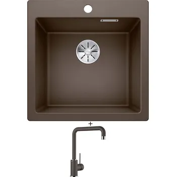 Granitový dřez SET Blanco PLEON 5 kávová 521677 + Blanco MILI kávová 523111