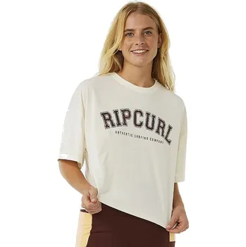 Dámská móda tričko Rip Curl Run Swim Surf Crop - Bone L