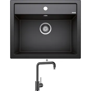 Kuchyňský dřez Granitový dřez SET Blanco DALAGO 6 antracit + Blanco MILI antracit 523103