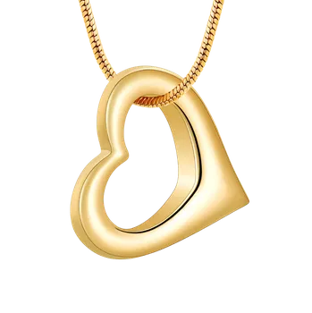 Přívěsek Přívěsek na popel Heart - Zlatý