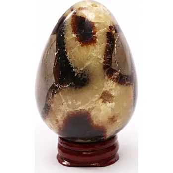 Drahý kámen Magieprirody.cz Septárie dračí vejce 68 mm 203 g + dřevěný podstavec #B505
